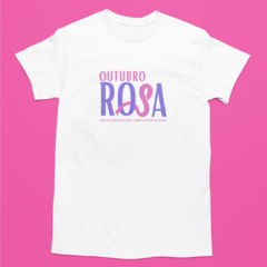 Camiseta Outubro Rosa - Rosa (Laço) - comprar online