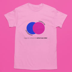 Camiseta Outubro Rosa - Rosa & Azul na internet