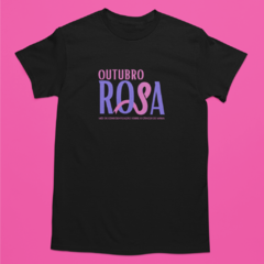 Camiseta Outubro Rosa - Rosa (Laço) na internet
