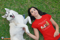 Camiseta Cachorro - Dinheiro - abana cauda