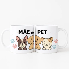 Caneca de Porcelana Branca Mãe de Pet - comprar online