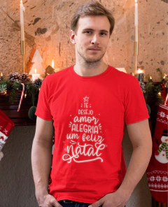 Camiseta Desejos de Natal Árvore na internet