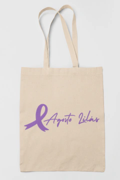 Ecobag - Agosto Lilás Laço de Conscientização - comprar online
