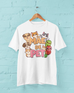 Camiseta Básica Branca Mãe de Pet 2 na internet