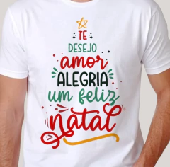 Camiseta Desejos de Natal Árvore