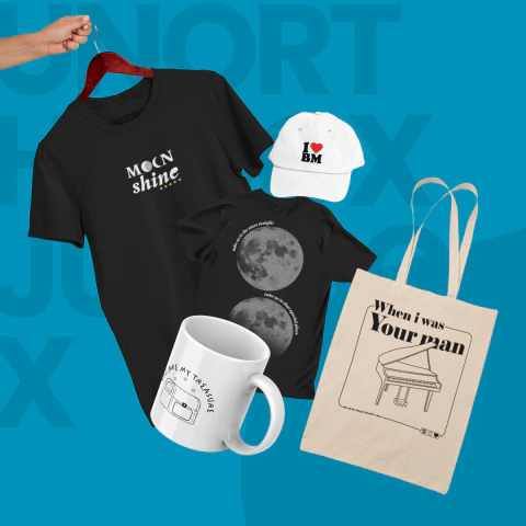 Kit personalizado Unorthodox Jukebox - camiseta, caneca, ecobag e boné