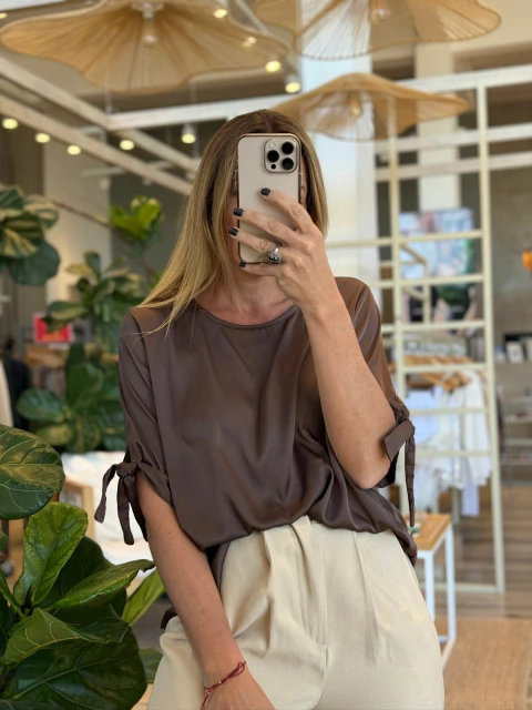 BLUSA SATEN LISA (EO01647) - comprar online