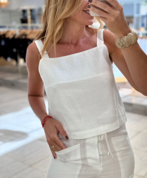 BLUSA DE LINO (EO01764) - comprar online