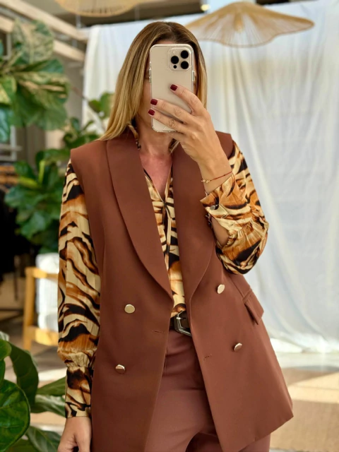 CHALECO LARGO (EO01549) - comprar online