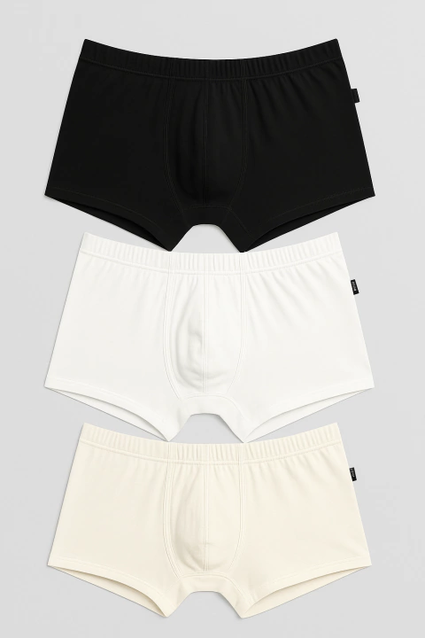 BOXER NEGRO/BLANCO/BEIGE - comprar online