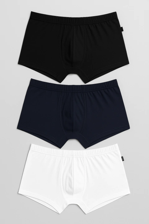 BOXER NEGRO/BLANCO/MARINO - comprar online