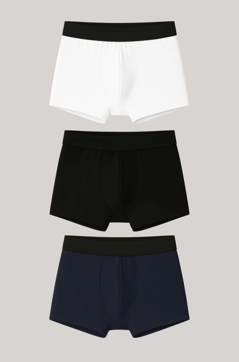 BOXER NEGRO/BLANCO/MARINO - comprar online