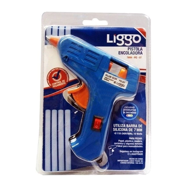 Pistola Encoladora Silicona KVJQ401 + 2 barras - Liggo