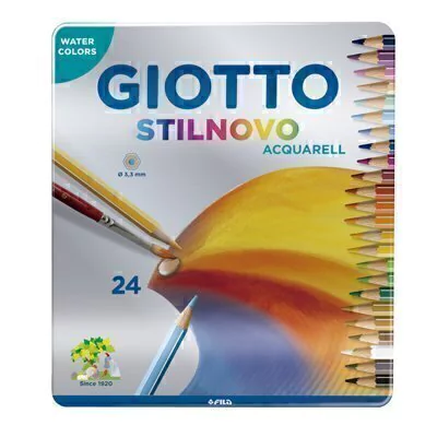 Lapices de Colores Acuarelable x24 Lata - Giotto
