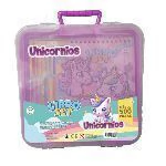 LIBRO SET VALIJA CREATIVA UNICORNIOS - OCHENTA Y SIETE
