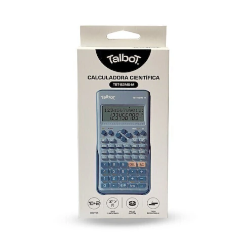 Calculadora Cientifica TBT-82MS-M 240F Celeste - Talbot