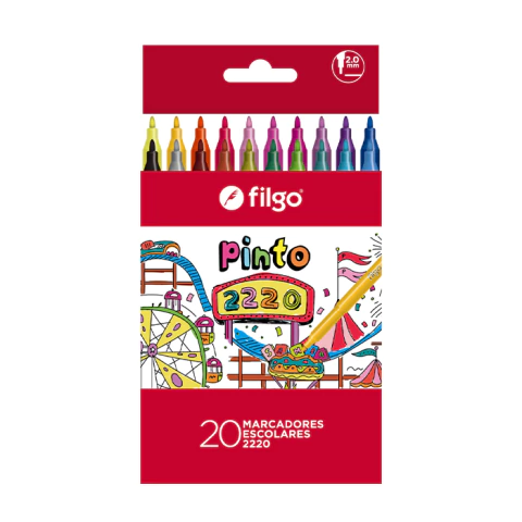 Marcadores de Colores x20 Pinto 2220 - Filgo - comprar online