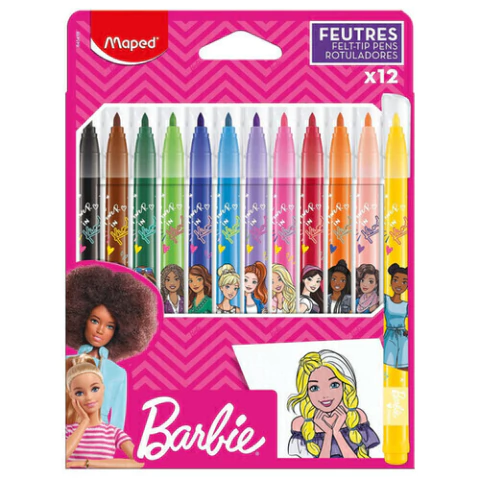 Marcadores de Colores Barbie x12 - Maped - comprar online