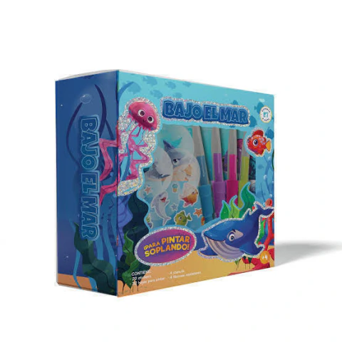 SOPLAR PINTANDO ANIMALITOS BAJO EL MAR - OCHENTA Y SIETE