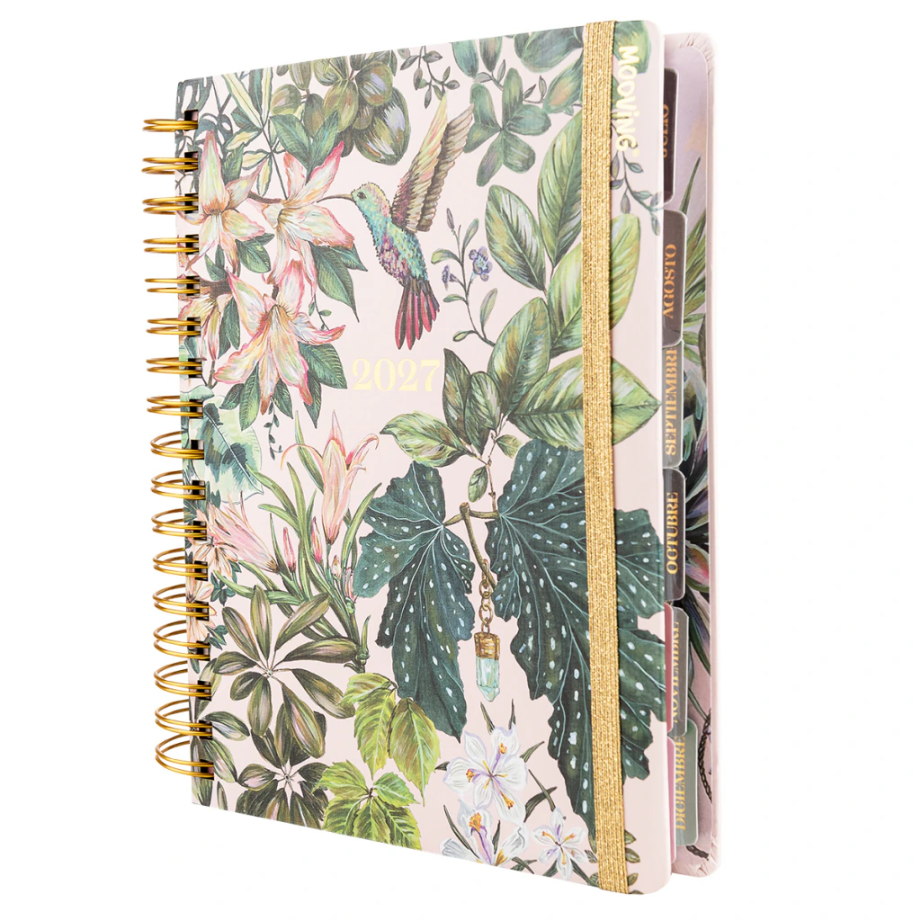 Agenda 16,5x22 Diaria Floral - Mooving