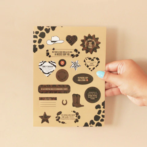 Stickers A5 Animal Print - Paprika - comprar online