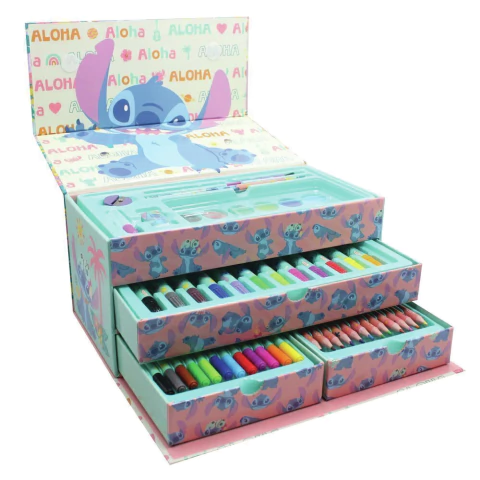 Set de Arte Escolar Stitch 54 piezas - Cresko