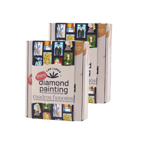 Mini Diamond Painting Cuadros Famosos x10 12x17 cm - Las Lupes - comprar online