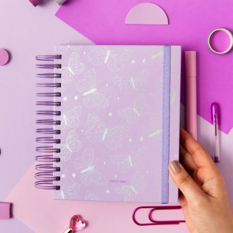 Agenda Sweet 16x23 cm Diaria Mariposas - Punto Cero - comprar online