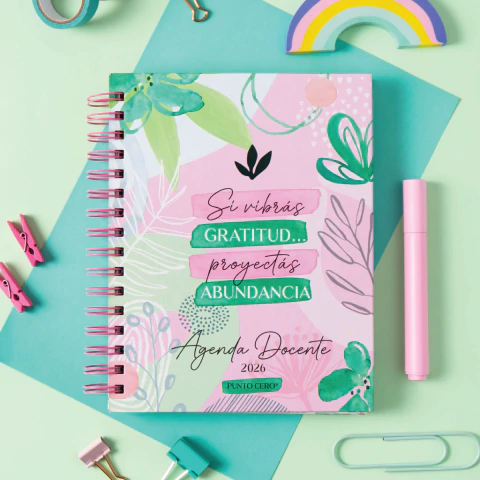 Agenda Docente 16x23 cm Semanal Gratitud - Punto Cero - comprar online