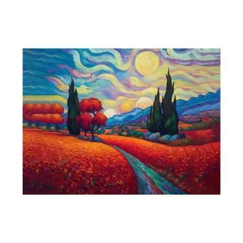 Diamond Painting 30x40 cm - Campo de Flores - comprar online