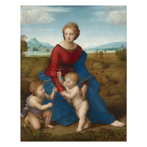 Diamond Painting 50x40 cm - Virgen del Prado Rafael Sanzio - comprar online