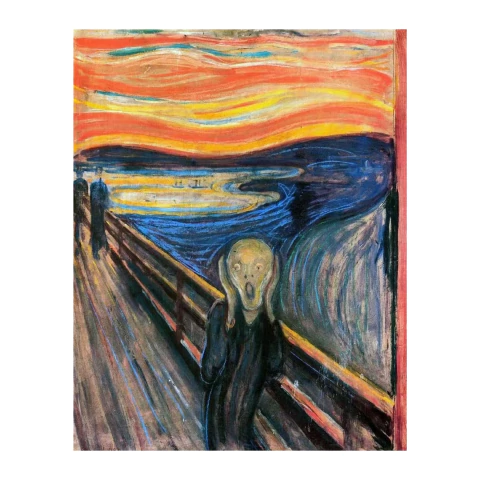 Diamond Painting 50x40 cm - El Grito Edvard Munch - comprar online