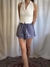 SHORTS VERANO MAXI VICHY AZUL MARINHO - comprar online