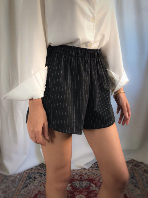 SHORTS VERANO LINHO RISCA-DE-GIZ