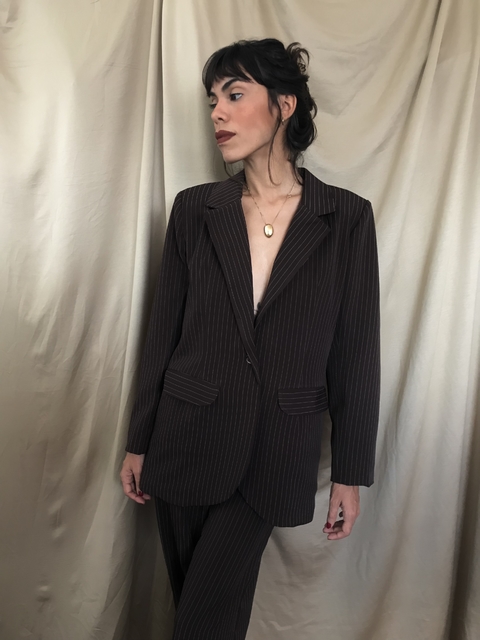 BLAZER CHOCOLATE RISCA-DE-GIZ