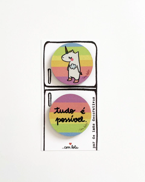 Dupla ímã decorativo Tuutu