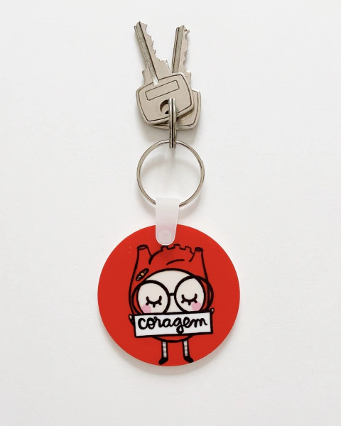 Chaveiro Lyl Coragem Coração