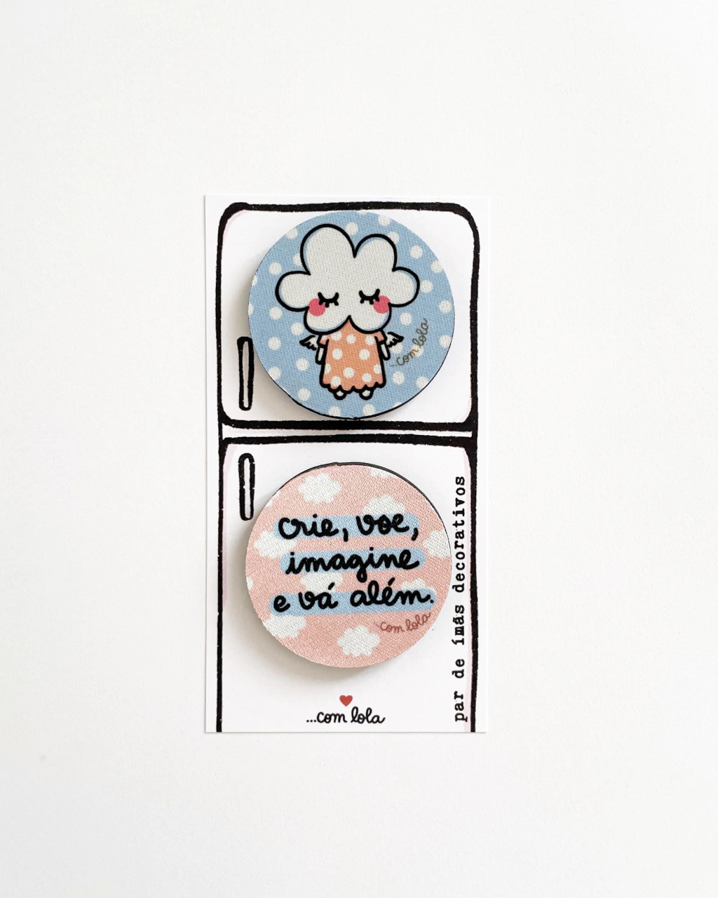 Dupla ímã decorativo Ninha