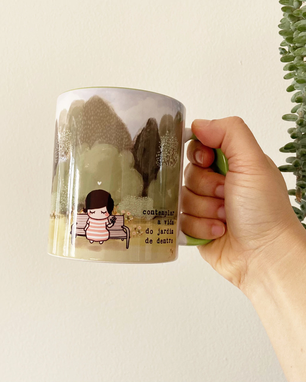 Caneca Jardim de dentro