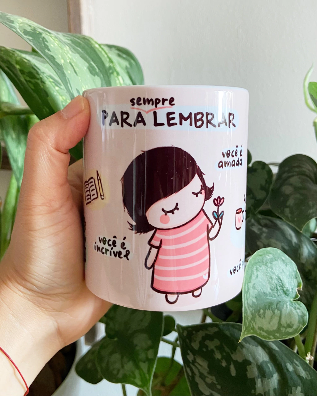 Kit Caneca + adesivos Para Sempre Lembrar