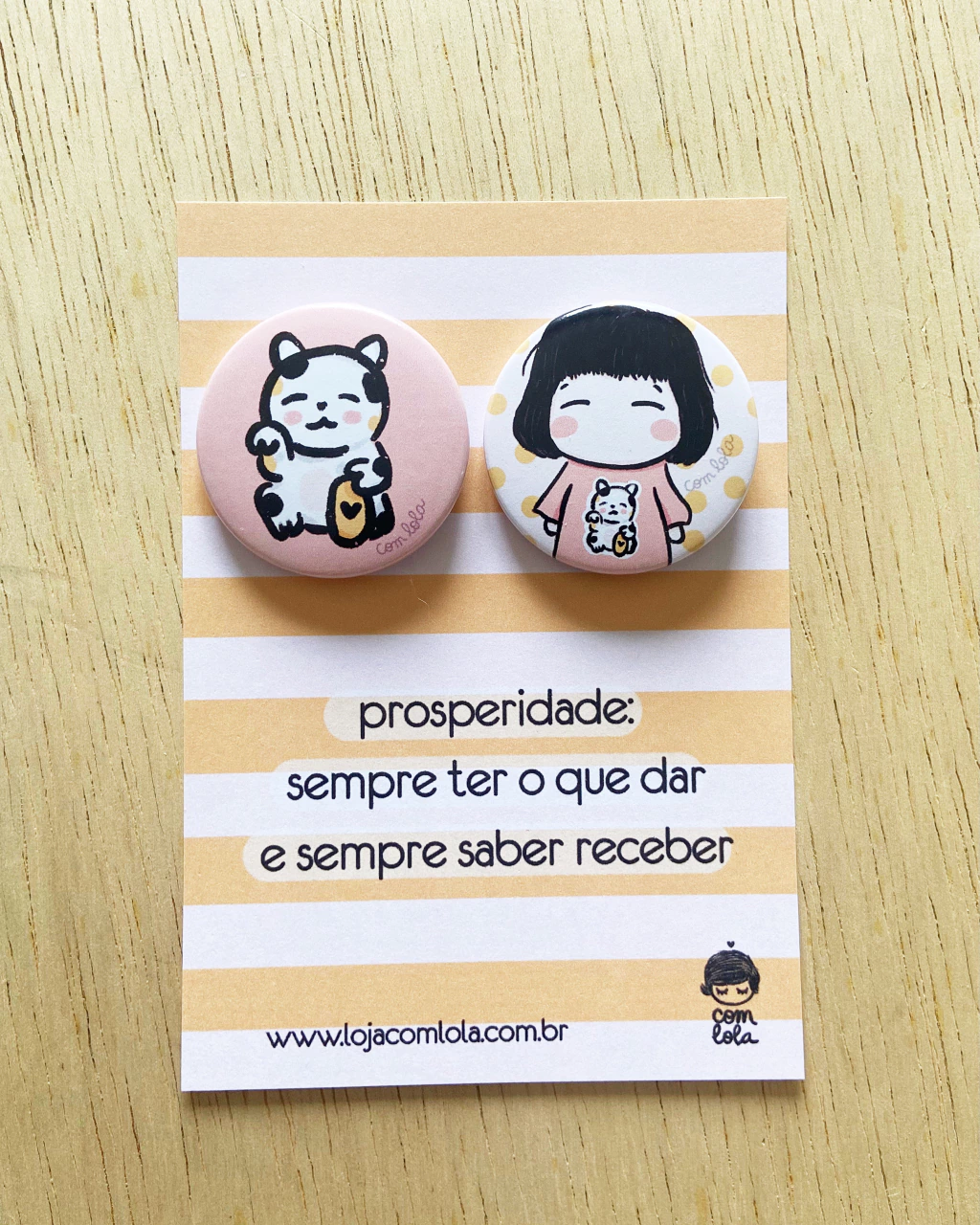dupla button Ayumi Manekineko