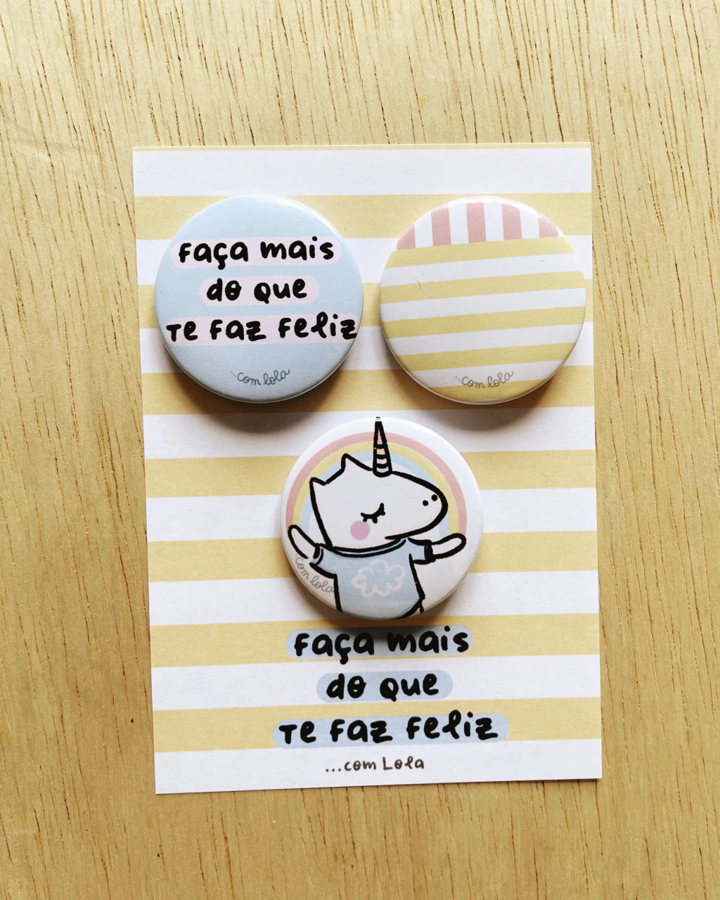 trio button Tuutu felicidade