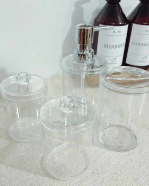 SET ACRÍLICO BAÑO X4 - comprar online