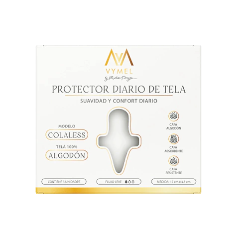 PROTECTOR DIARIO COLALESS X 3 (BLANCO)