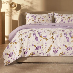 Forro Duvet Roma Print floral lila - comprar online