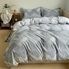 Forro Duvet Roma Print Tweed Gris - tienda online