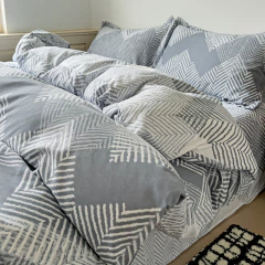 Imagen de Forro Duvet Roma Print Tweed Gris