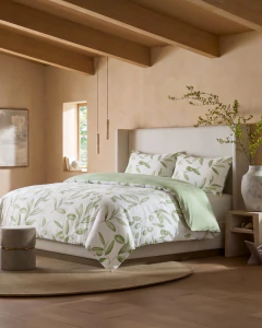 Forro Duvet Roma Print Verde olivo - Stanzia Home