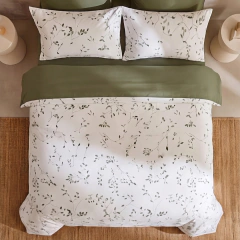 Forro Duvet Roma Print Arbusto jade - Stanzia Home
