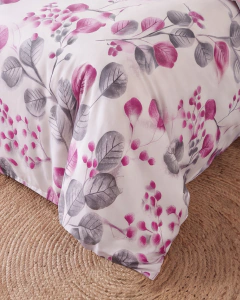 Forro Duvet Roma print Botánico rosa - tienda online